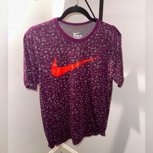 The Nike Tee - Purple Playbook Pattern